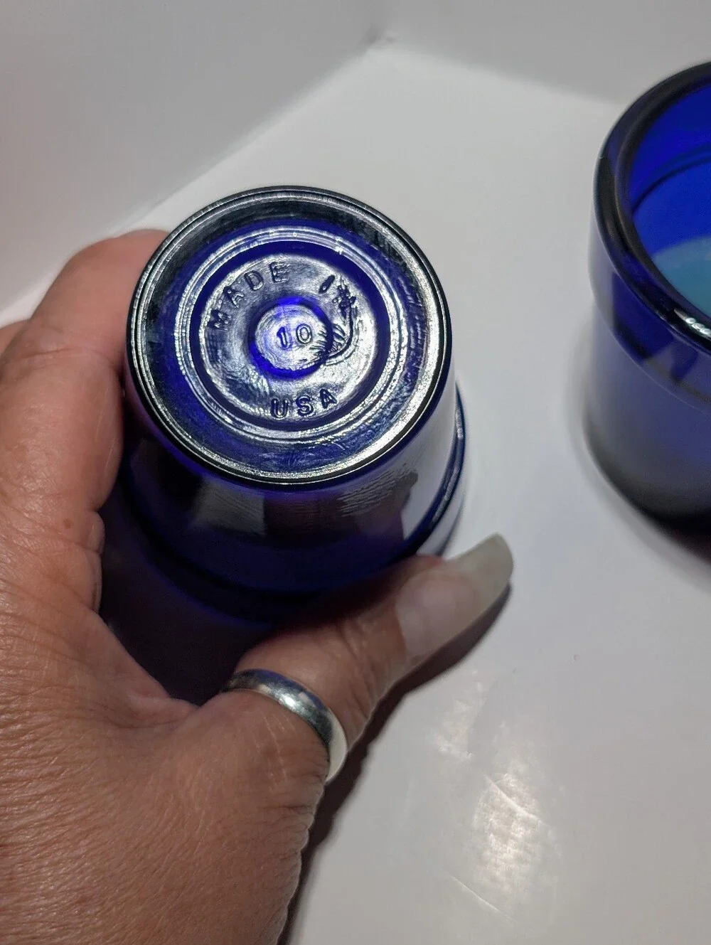 Cobalt Blue Glass Votive Holders - Set of 3 Made In The USA